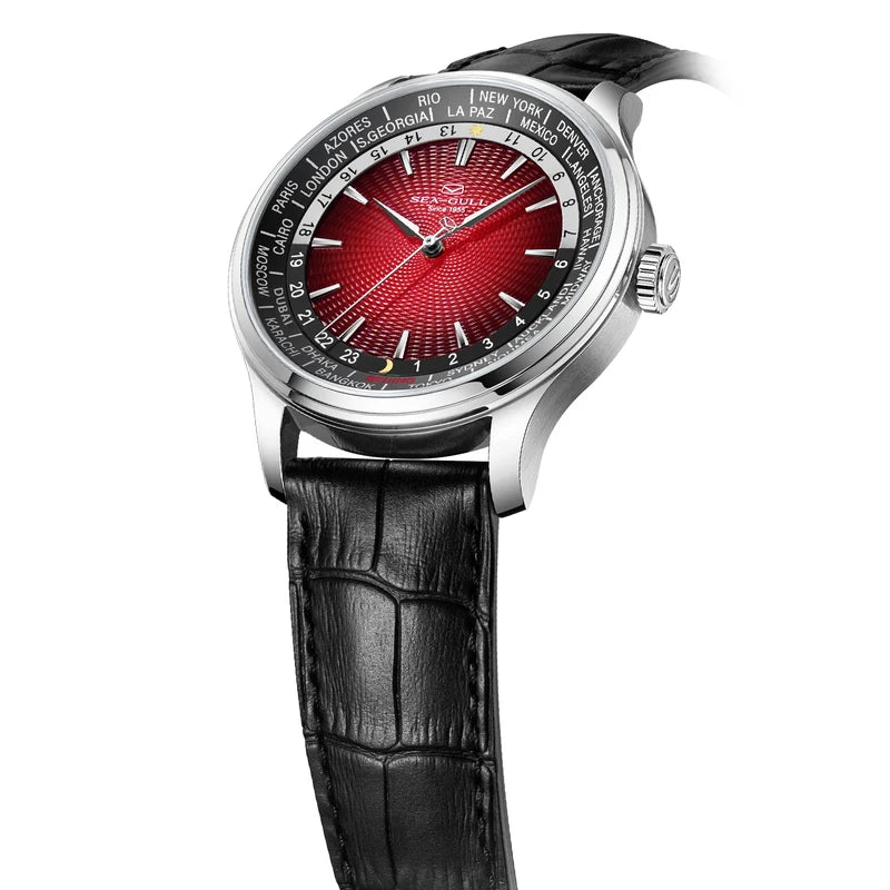 Extraordinary Series World Time Day Night Display GMT Watch 41mm