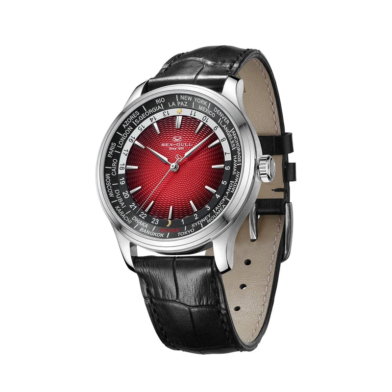 Extraordinary Series World Time Day Night Display GMT Watch 41mm