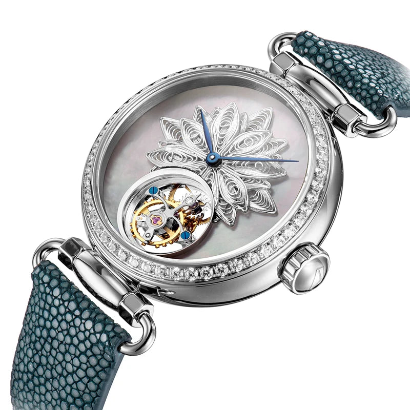 Artisan ICH Series Silver Filigree Lady's Tourbillon 39mm