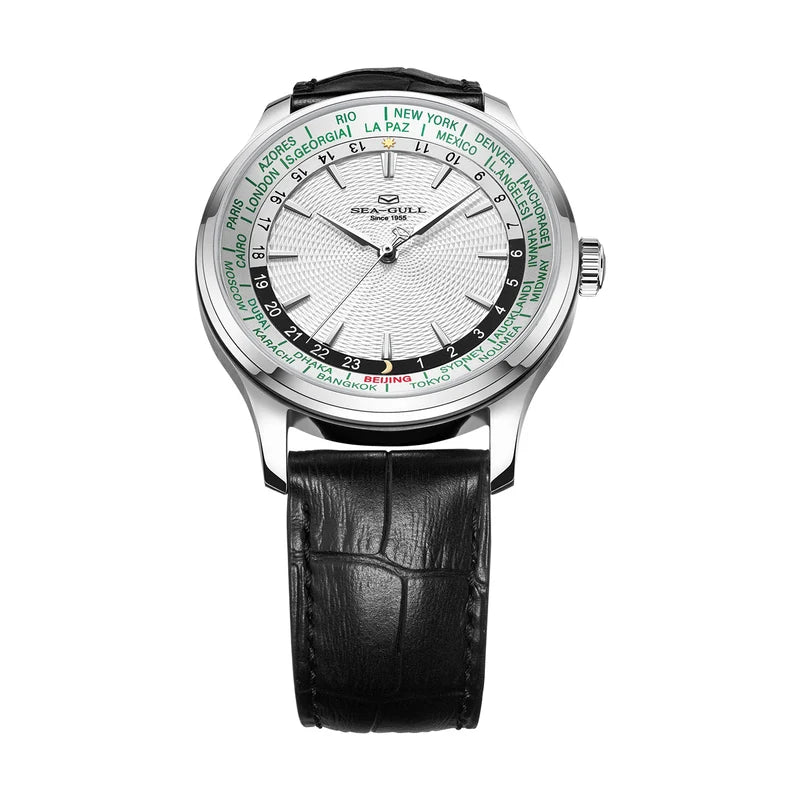 Extraordinary Series World Time Day Night Display GMT Watch 41mm