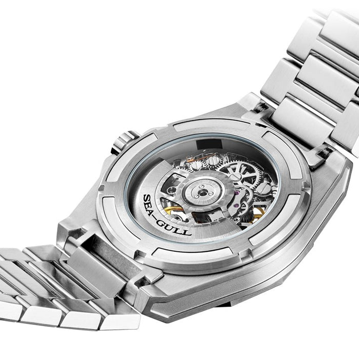Edge Series Polygon Case Skeleton Watch 42mm