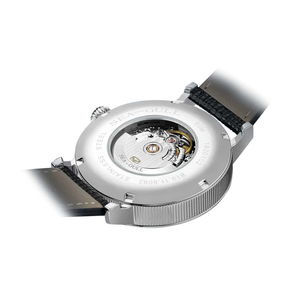 Moon Phase Calendar Power Reserve Indicator Business Watch 41mm