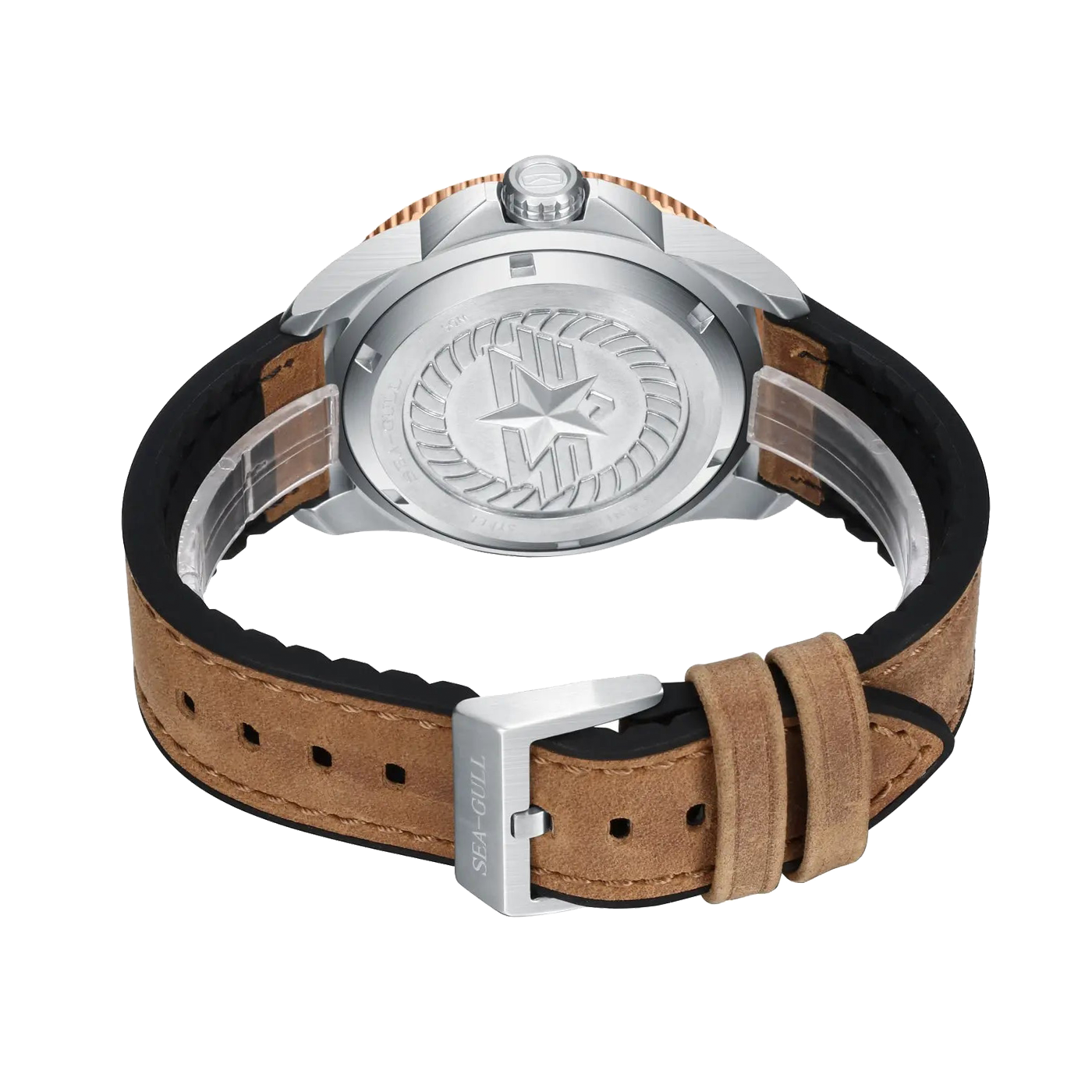 Sea-Gull "Horizon" Pilot Automatic Watch – 42mm Aviation Timepiece with Functional Slide Rule Bezel and Sapphire Crystal