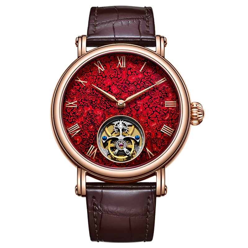 Seagull Chinese Zodiac Dragon Golden Lacquer Tourbillon Watch
