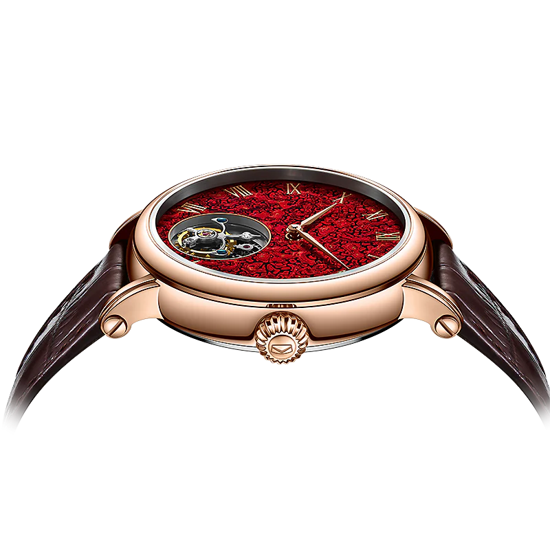 Seagull Chinese Zodiac Dragon Golden Lacquer Tourbillon Watch