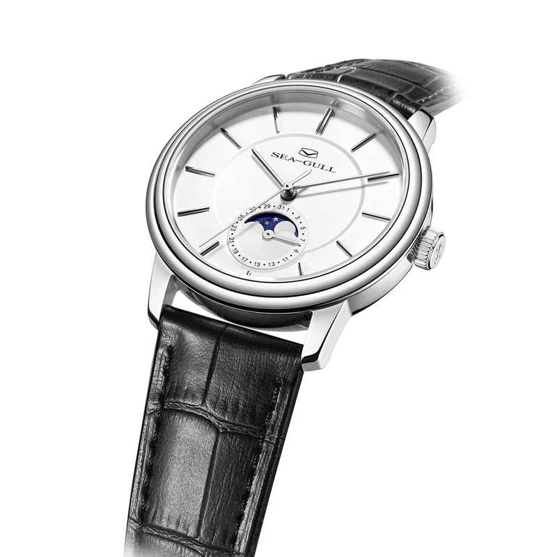 Ultra-thin Moon Phase Dress Watch 38mm