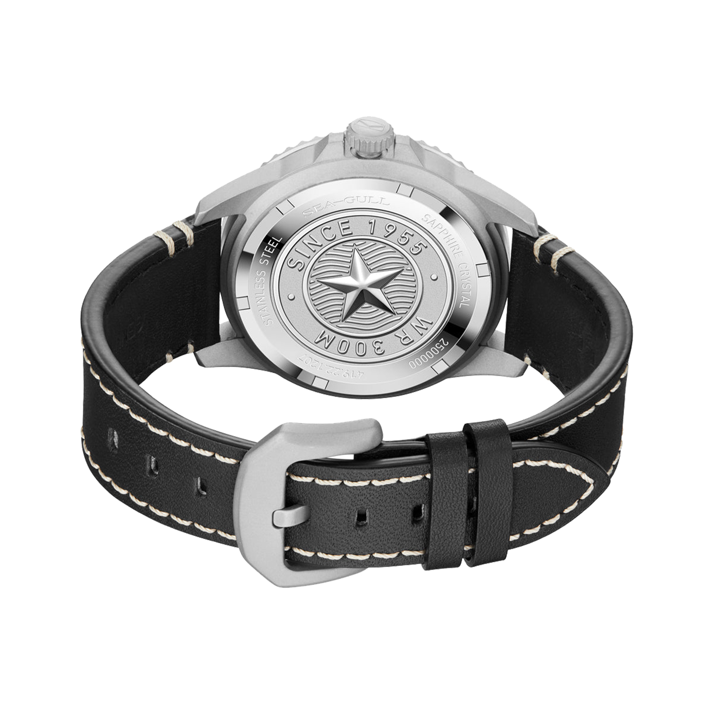 Ocean Series Pro 300m Waterproof Sandblasted Dial 3D Titanium Ceramic Bezel Diving Watch 43.5mm