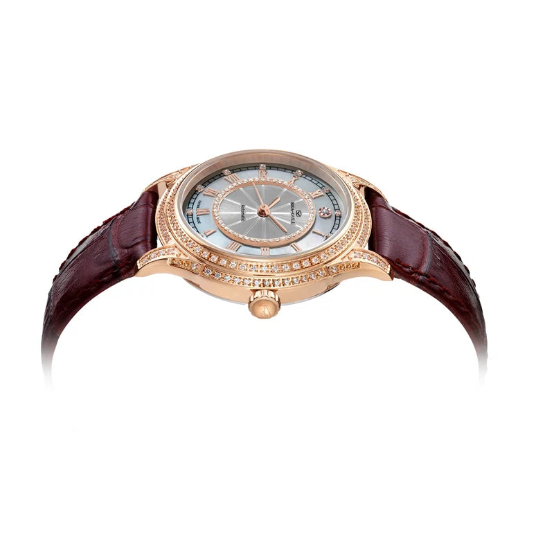 Diamond-set Mother-of-Pearl Dial Vintage Lady's Watch 34mm