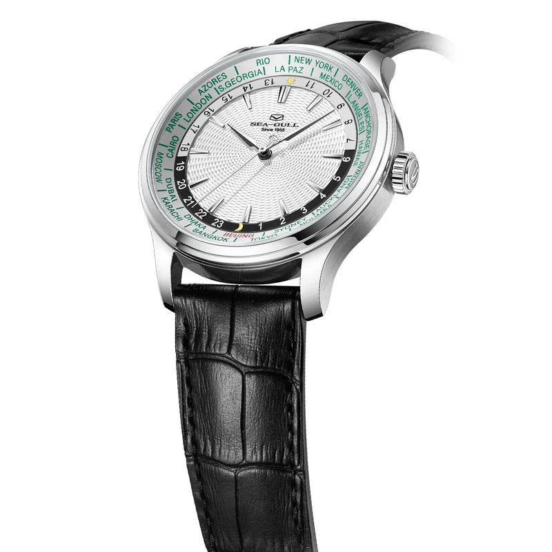 Extraordinary Series World Time Day Night Display GMT Watch 41mm