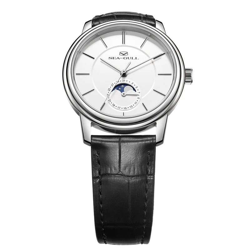 Ultra-thin Moon Phase Dress Watch 38mm