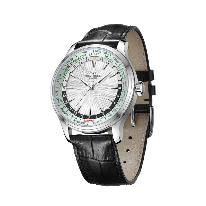 Extraordinary Series World Time Day Night Display GMT Watch 41mm