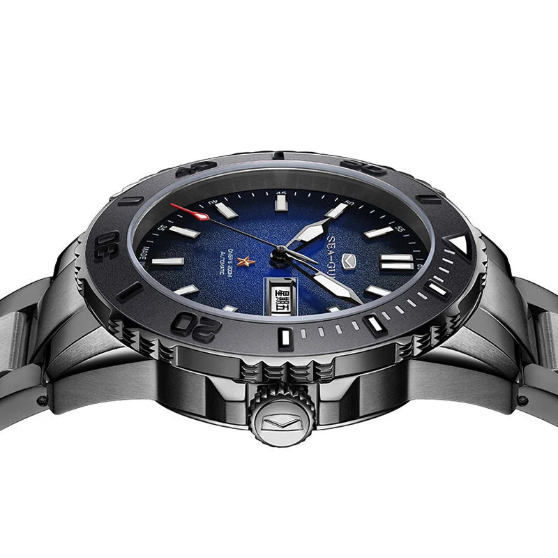 Ocean Series 200m Waterproof Sparkling Dial Ceramic Bezel Diving Watch 44mm