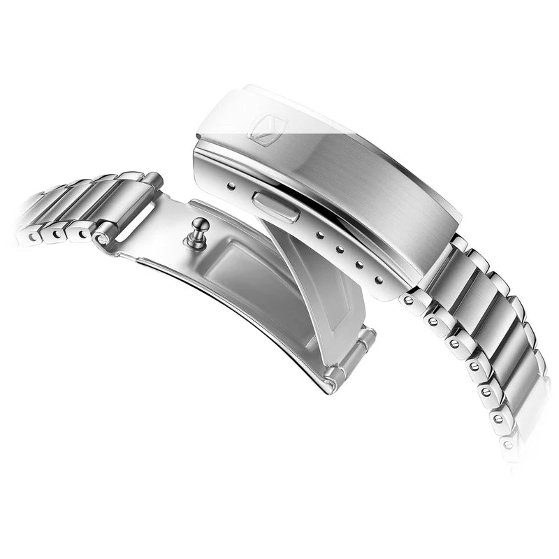 Gray TV Dial Snowflake Texture Tonneau Case Watch 36mm