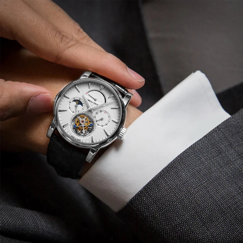 Artisan Heritage Series Multifunction Celestial Calendar Power Reserve Indicator Eccentric Tourbillon 41mm
