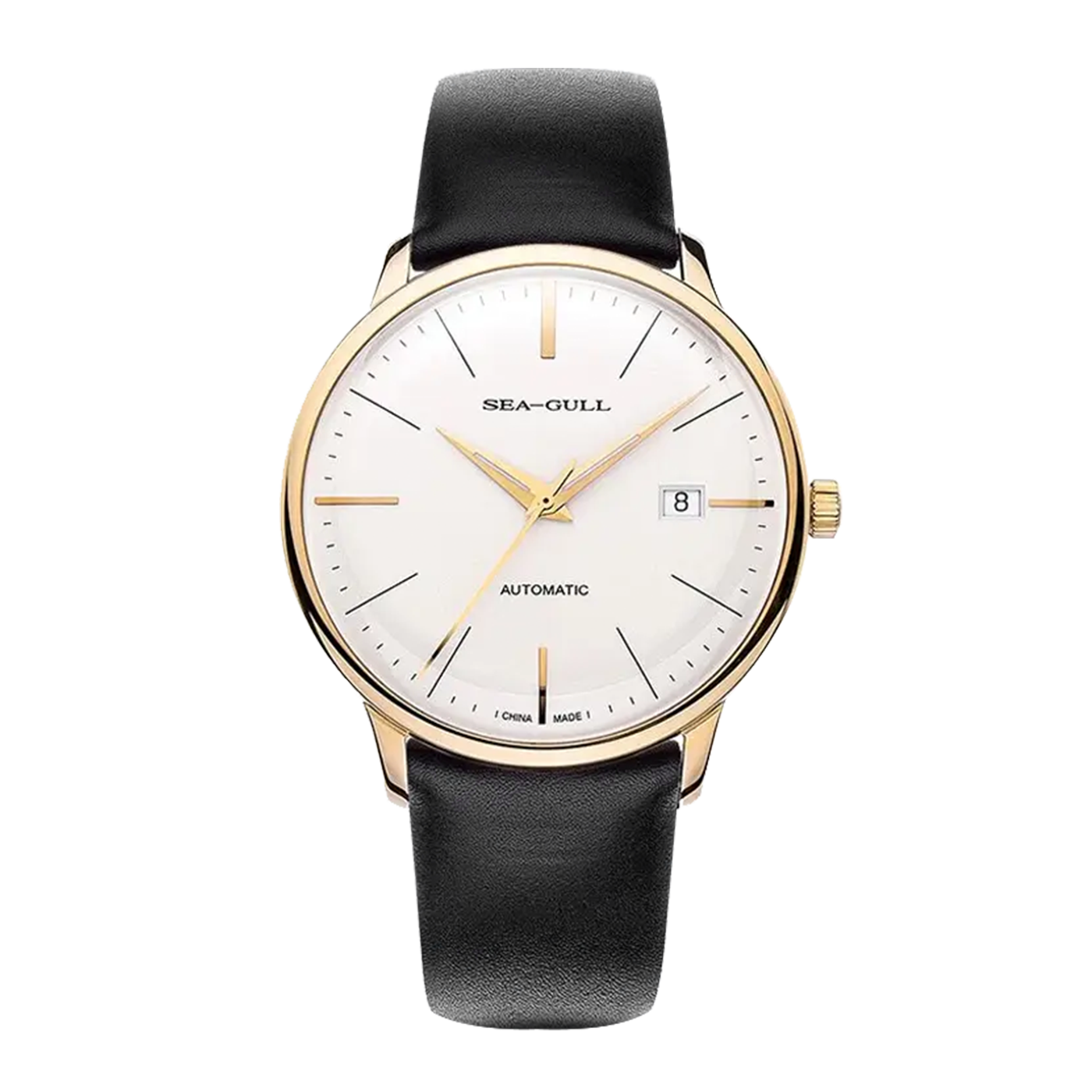 Sea-Gull 519 Automatic Mechanical Watch – 40mm Minimalist Sports-Chic Design with Luminous Hands and Date Display