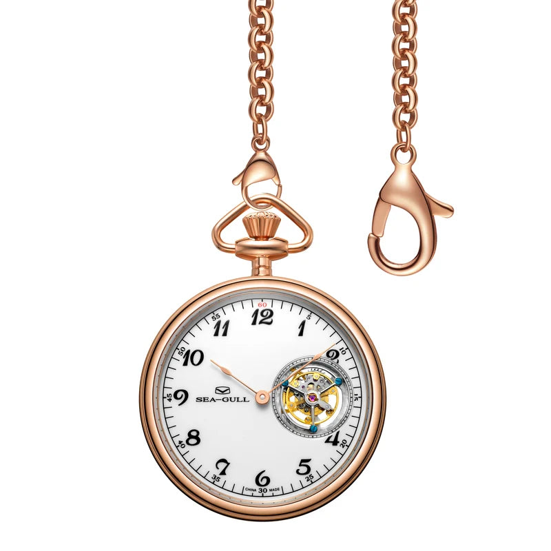 Tourbillon Arabic Numerals Pocket Watch 47mm