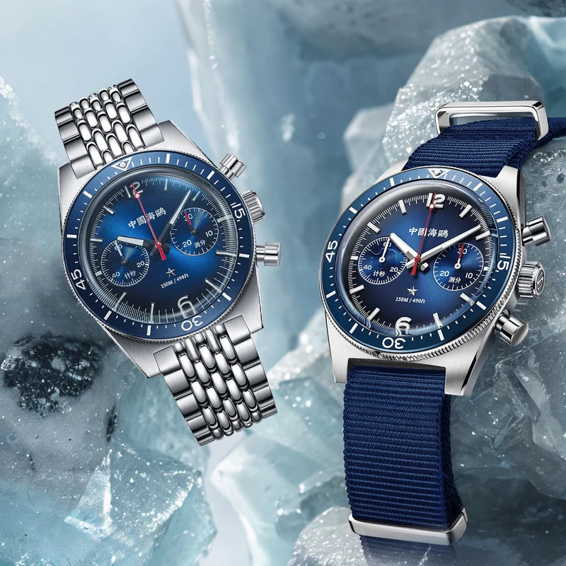 1984 Antarctic Expedition 150m Water Resistance Vintage Chronograph 40mm