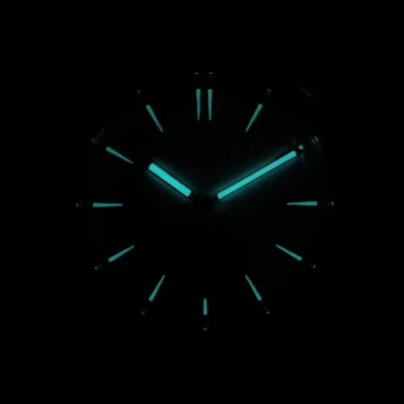 Extraordinary Series Polygonal Bezel Solid-color Sunburst Dial Dress Watch 40mm