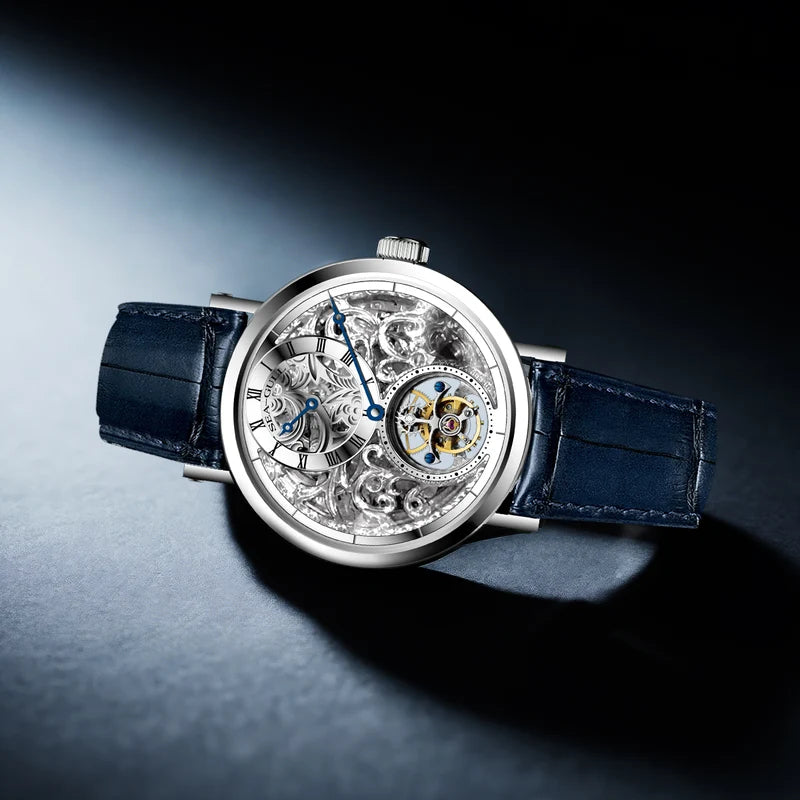 Artisan Heritage Series Skeleton Vine-Patterned Dial Eccentric Axis Tourbillon 39mm