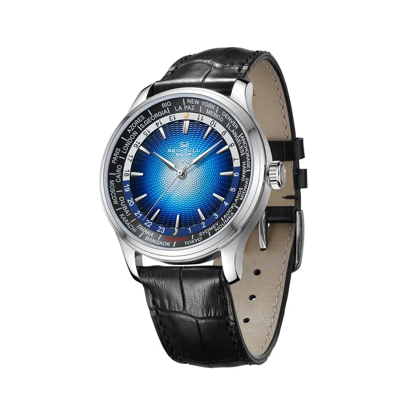 Extraordinary Series World Time Day Night Display GMT Watch 41mm
