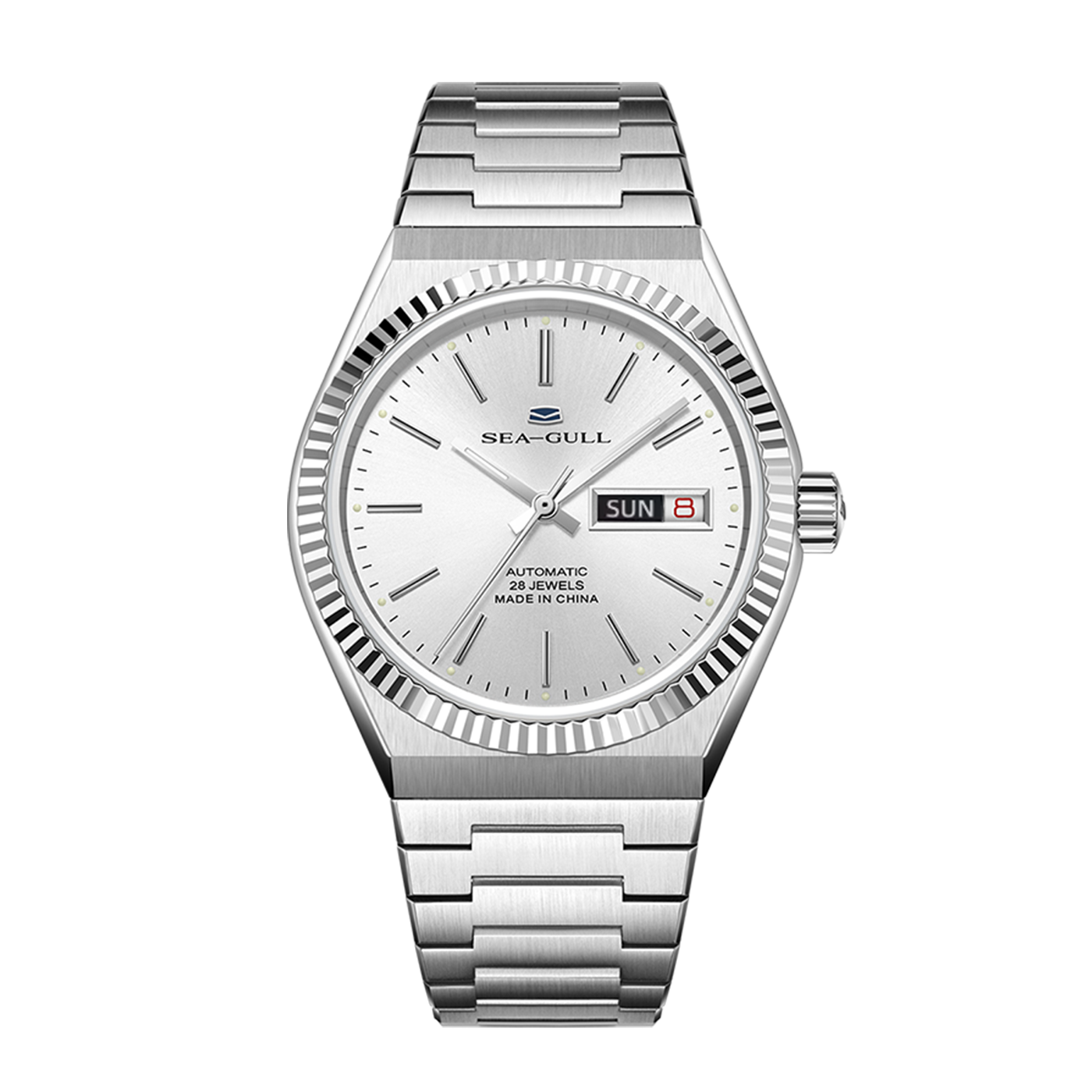 SEAGULL 1075 Classic 38mm Men's Watch - ST2100 High-Beat Mechanical Timepiece