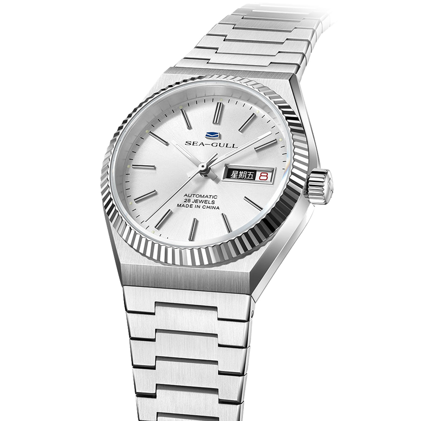 SEAGULL 1075 Classic 38mm Men's Watch - ST2100 High-Beat Mechanical Timepiece