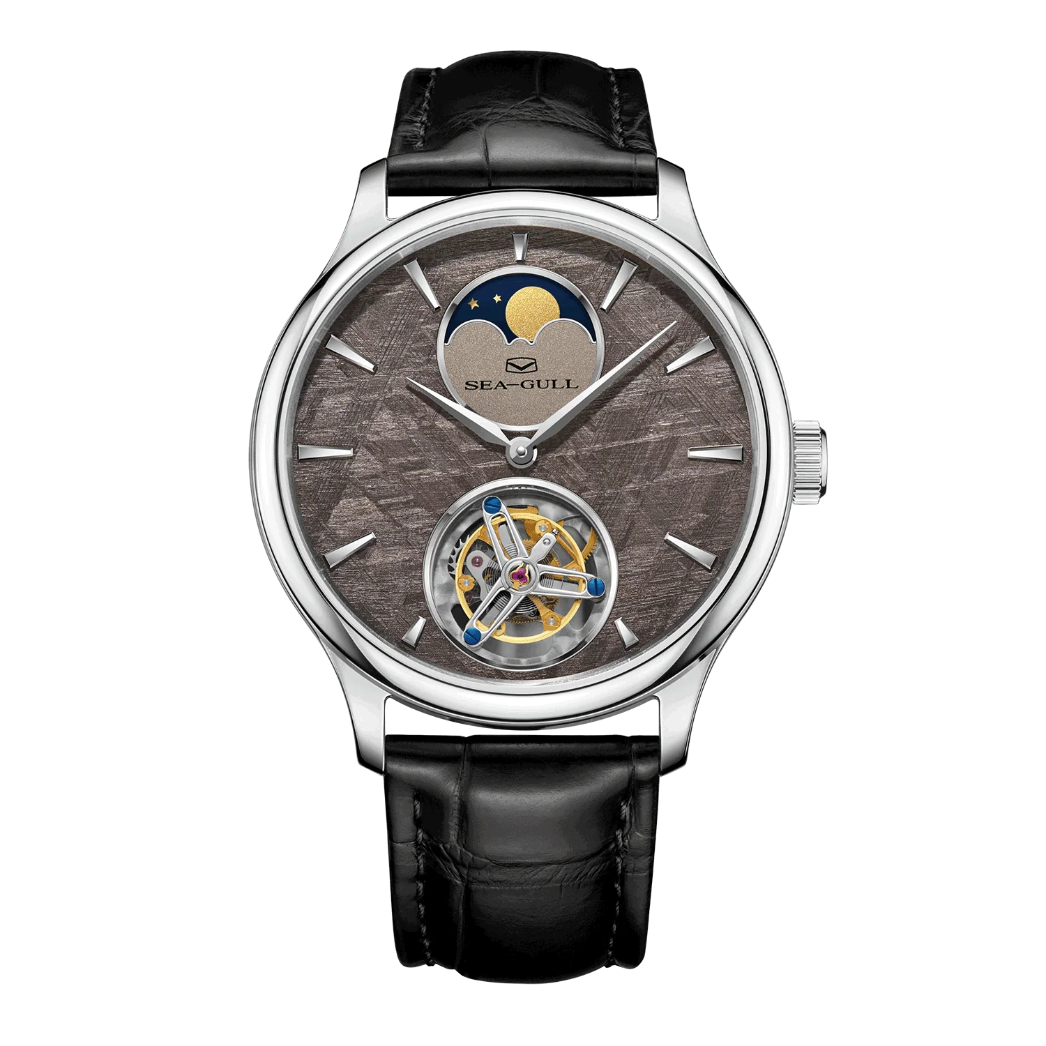 Artisan Heritage Series Meteorite Dial Moon Phase Coaxial Tourbillon Watch 42mm