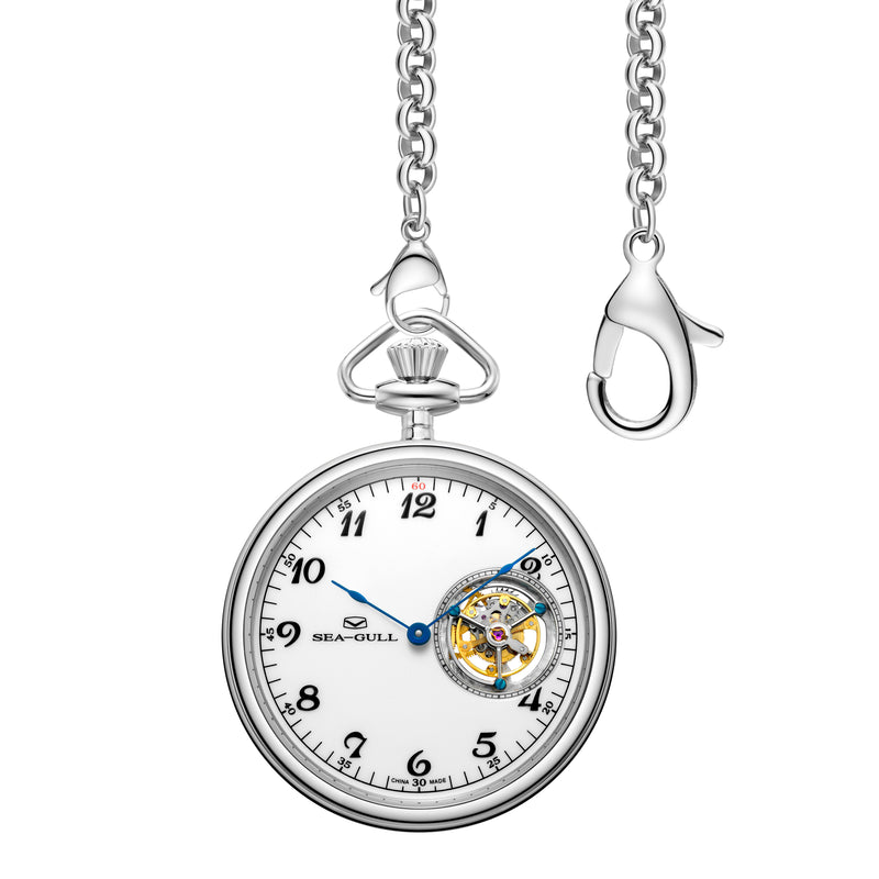 Tourbillon Arabic Numerals Pocket Watch 47mm