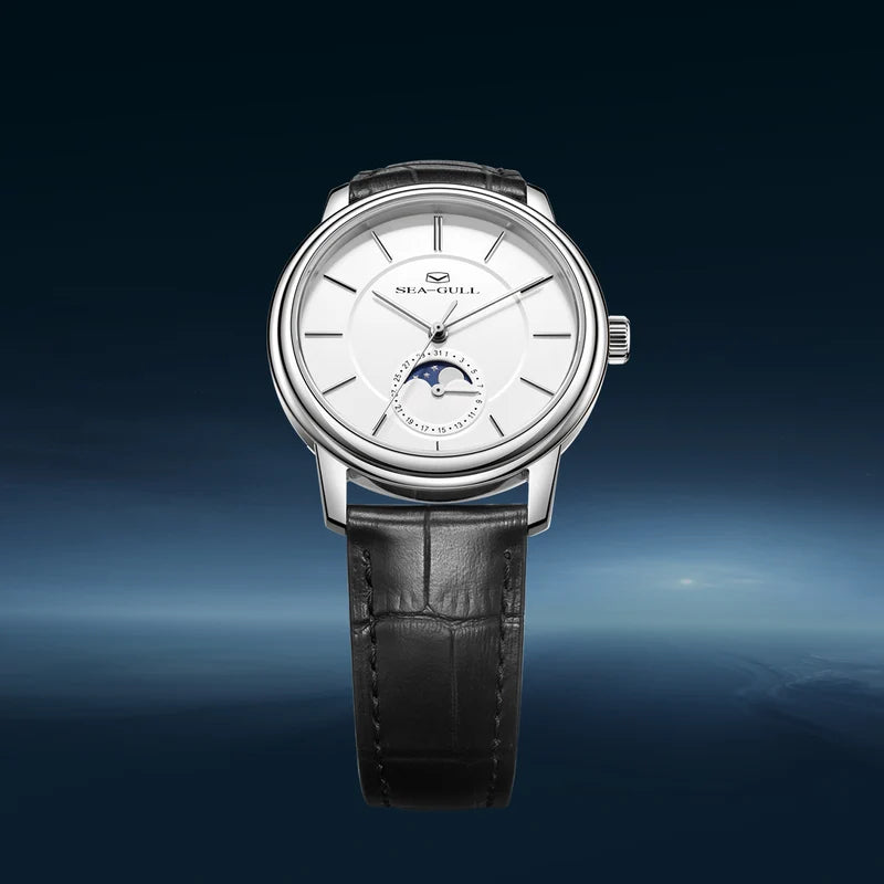Ultra-thin Moon Phase Dress Watch 38mm