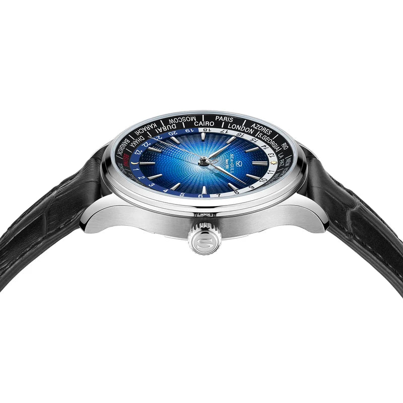 Extraordinary Series World Time Day Night Display GMT Watch 41mm