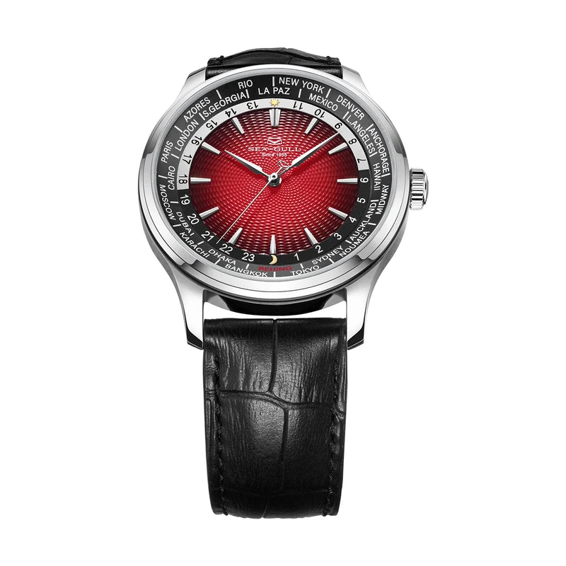 Extraordinary Series World Time Day Night Display GMT Watch 41mm