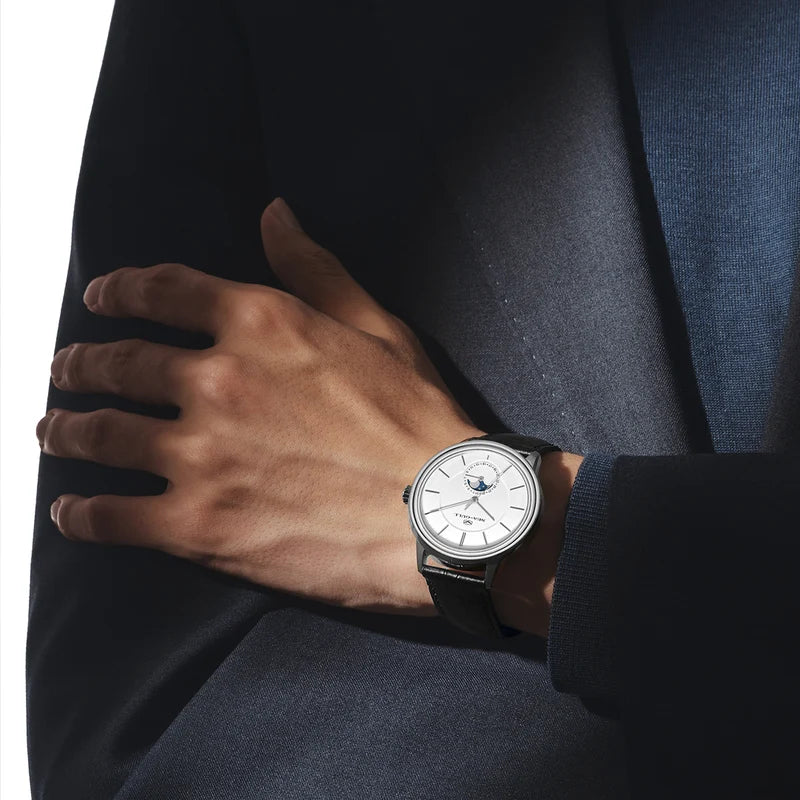 Ultra-thin Moon Phase Dress Watch 38mm