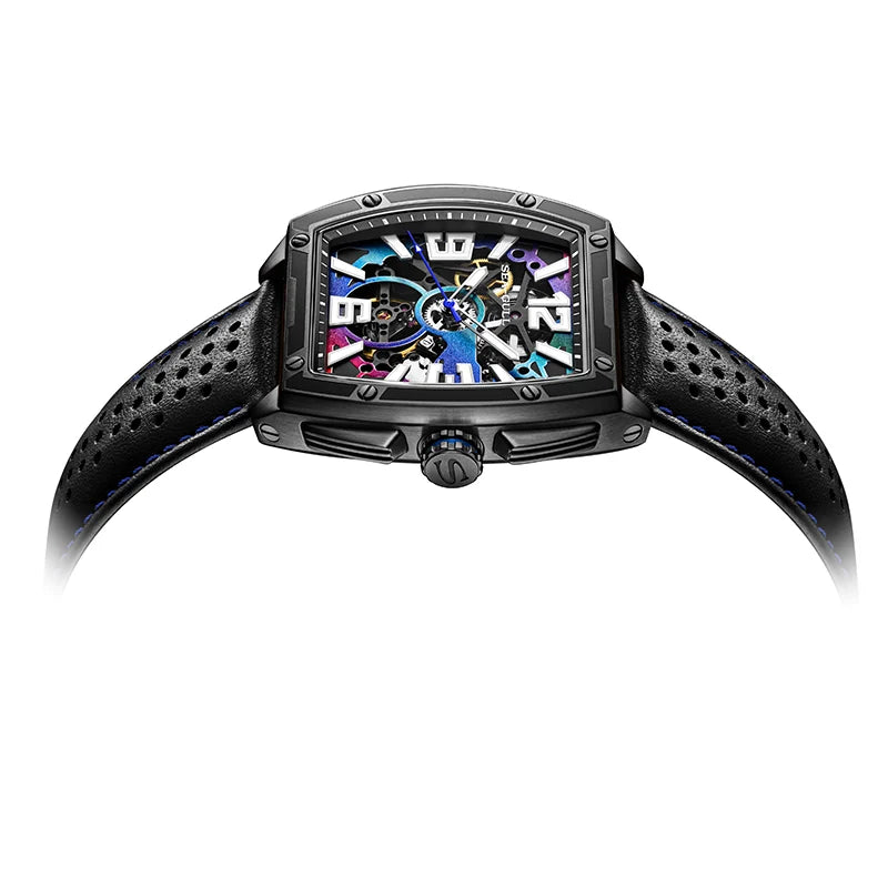 CN Racing Team Collaboration Tonneau Shape Skeleton Watch 42mm