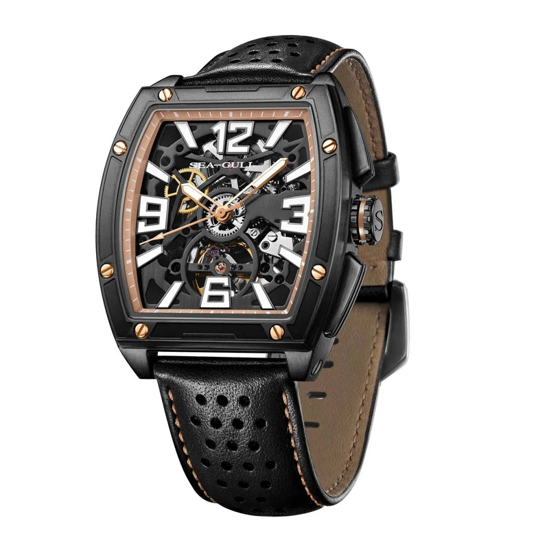CN Racing Team Collaboration Tonneau Shape Skeleton Watch 42mm