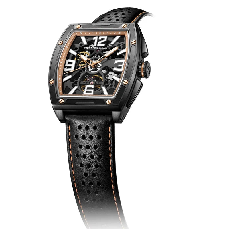 CN Racing Team Collaboration Tonneau Shape Skeleton Watch 42mm