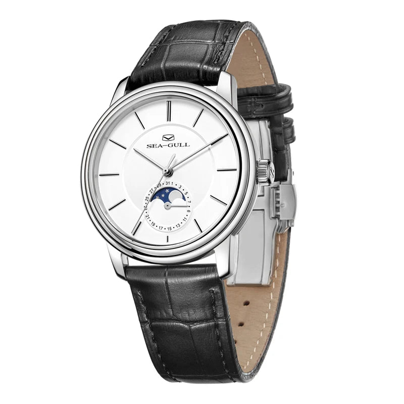 Ultra-thin Moon Phase Dress Watch 38mm