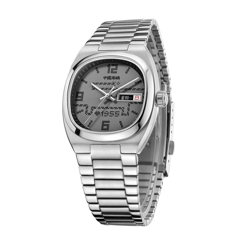 Gluttonous Snake Dial Day-date Calendar 70th Anniversary Edition Tonneau Watch 34mm