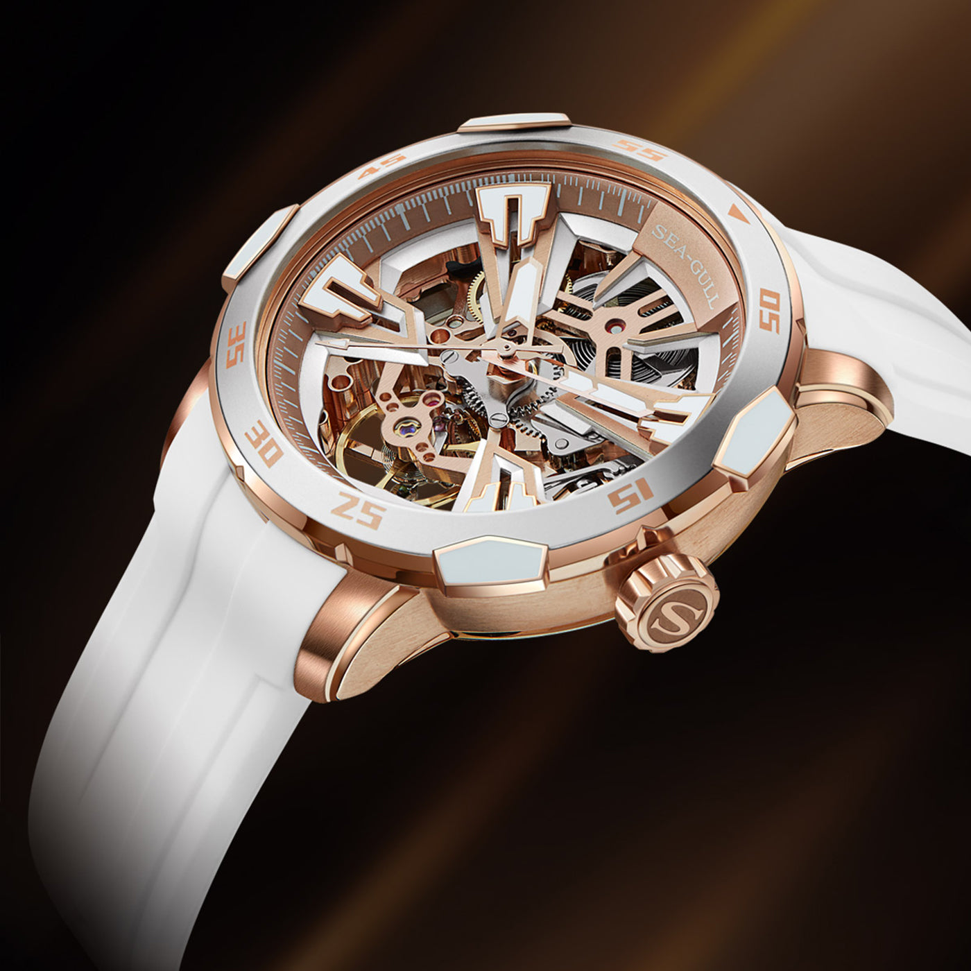 Seagull x Glory of Kings (Arena Of Valor) Double Skeleton Automatic Watch 1125HK