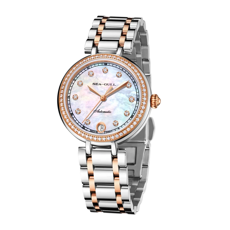 Lady's Series Diamond-set Mother-of-Pearl Dial Dress Watch 32mm