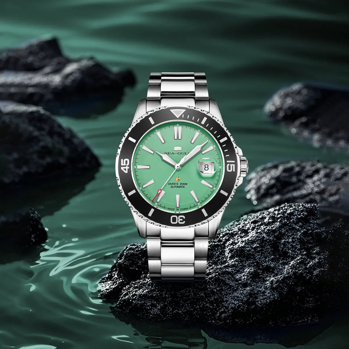 Seagull 1523A Automatic Mechanical Watch - ST2130 Movement Sapphire Crystal Luxury Dress Watch