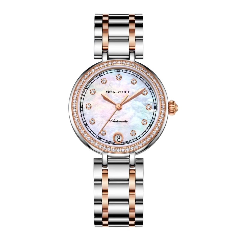 Lady's Series Diamond-set Mother-of-Pearl Dial Dress Watch 32mm