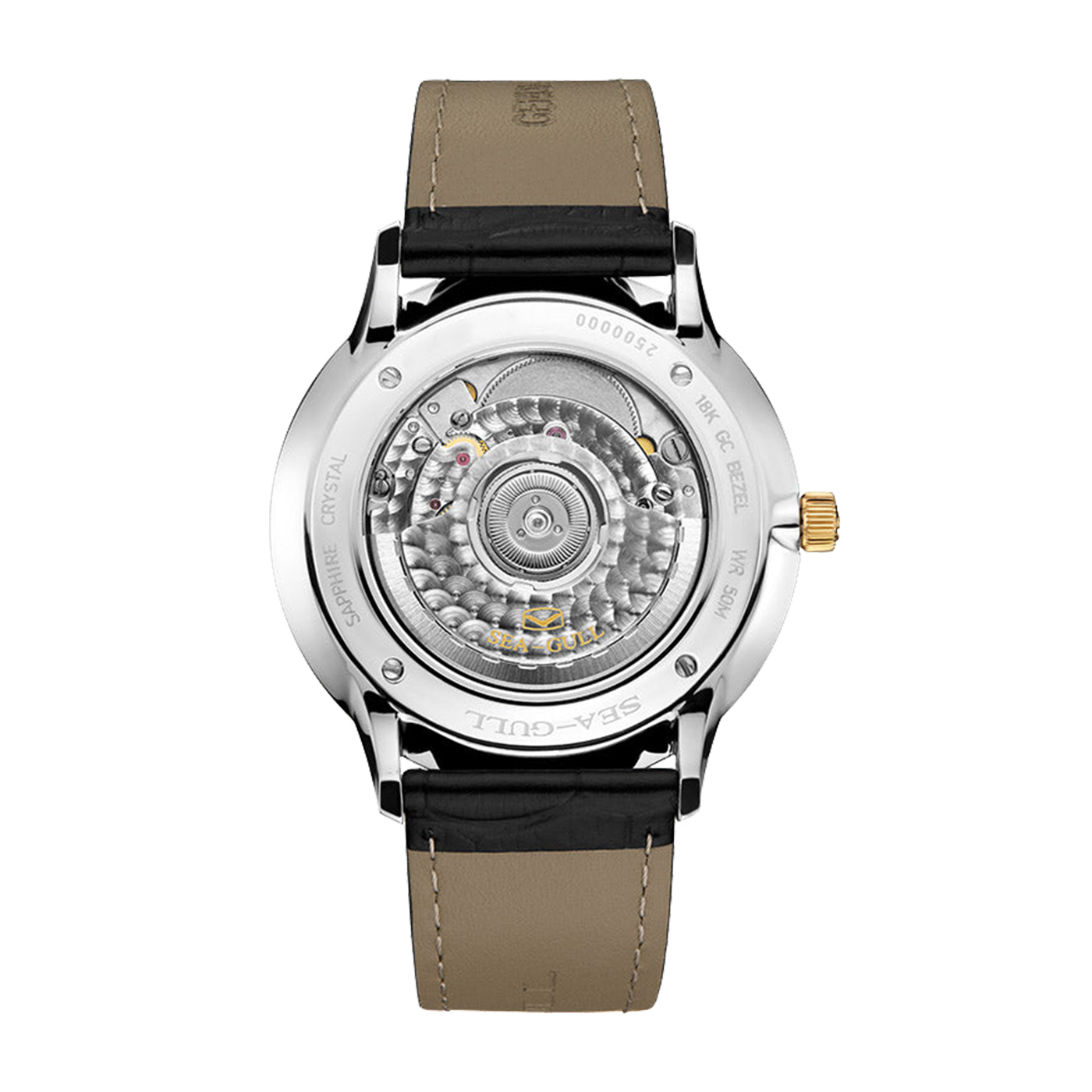 Sea-Gull 18K Gold Ultra-Thin Automatic Watch - Luxury Couple Series with Business Calendar