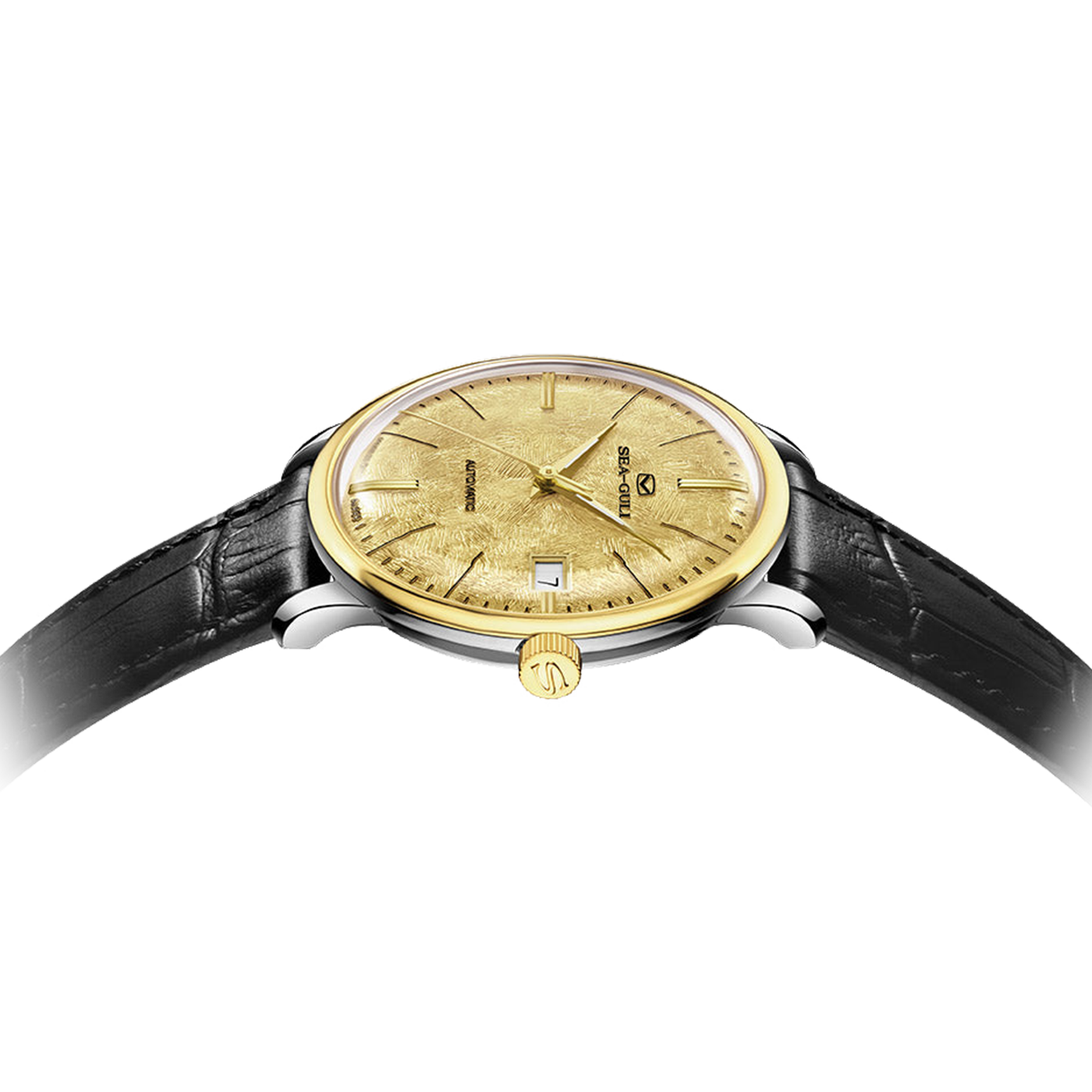 Sea-Gull 18K Gold Ultra-Thin Automatic Watch - Luxury Couple Series with Business Calendar