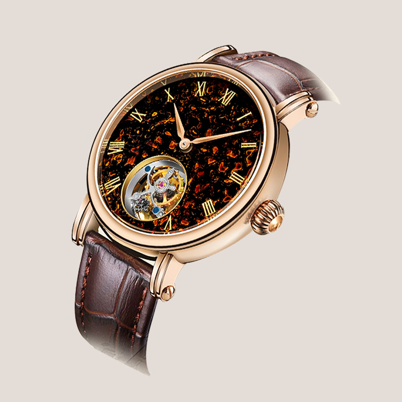 Seagull Chinese Zodiac Dragon Golden Lacquer Tourbillon Watch