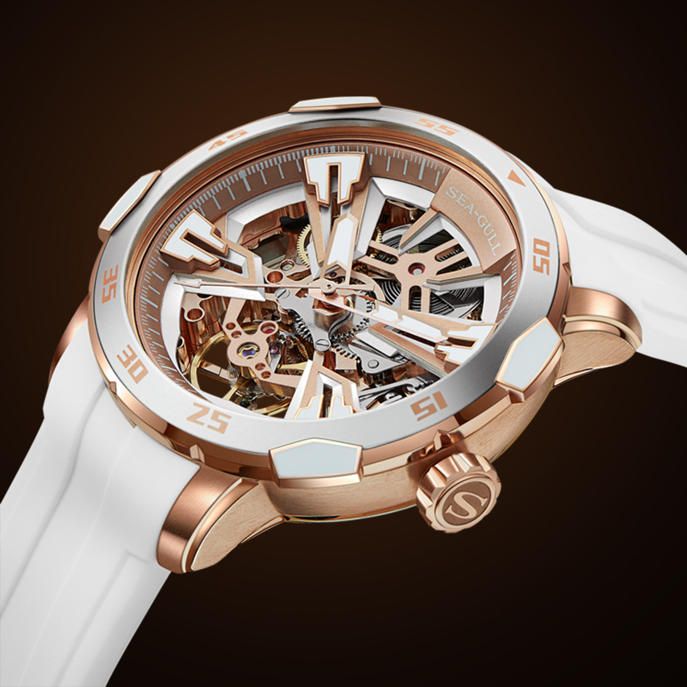 Seagull x Glory of Kings (Arena Of Valor) Double Skeleton Automatic Watch 1125HK