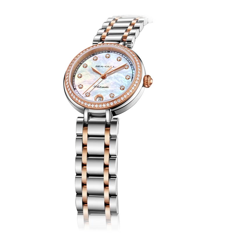 Lady's Series Diamond-set Mother-of-Pearl Dial Dress Watch 32mm