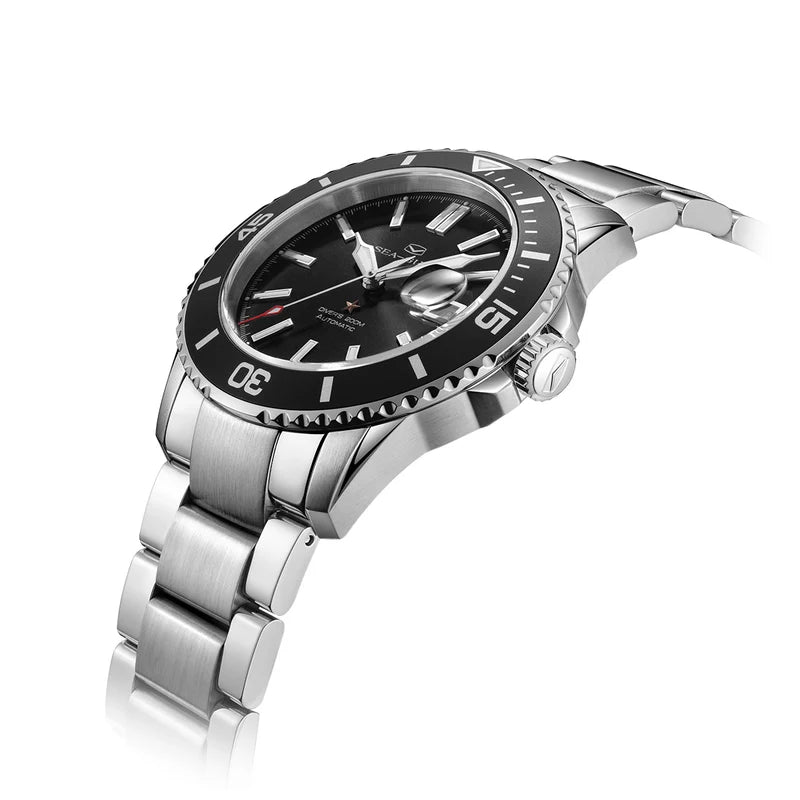 Ocean Series 200m Waterproof Magnified Date Window Dive Watch 44mm