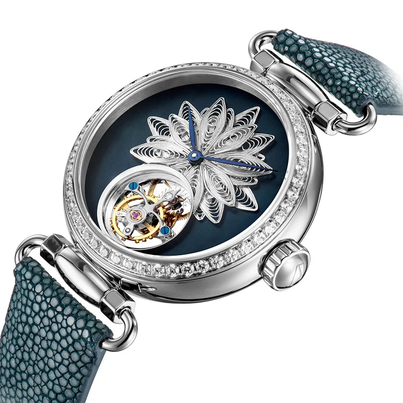 Artisan ICH Series Silver Filigree Lady's Tourbillon 39mm