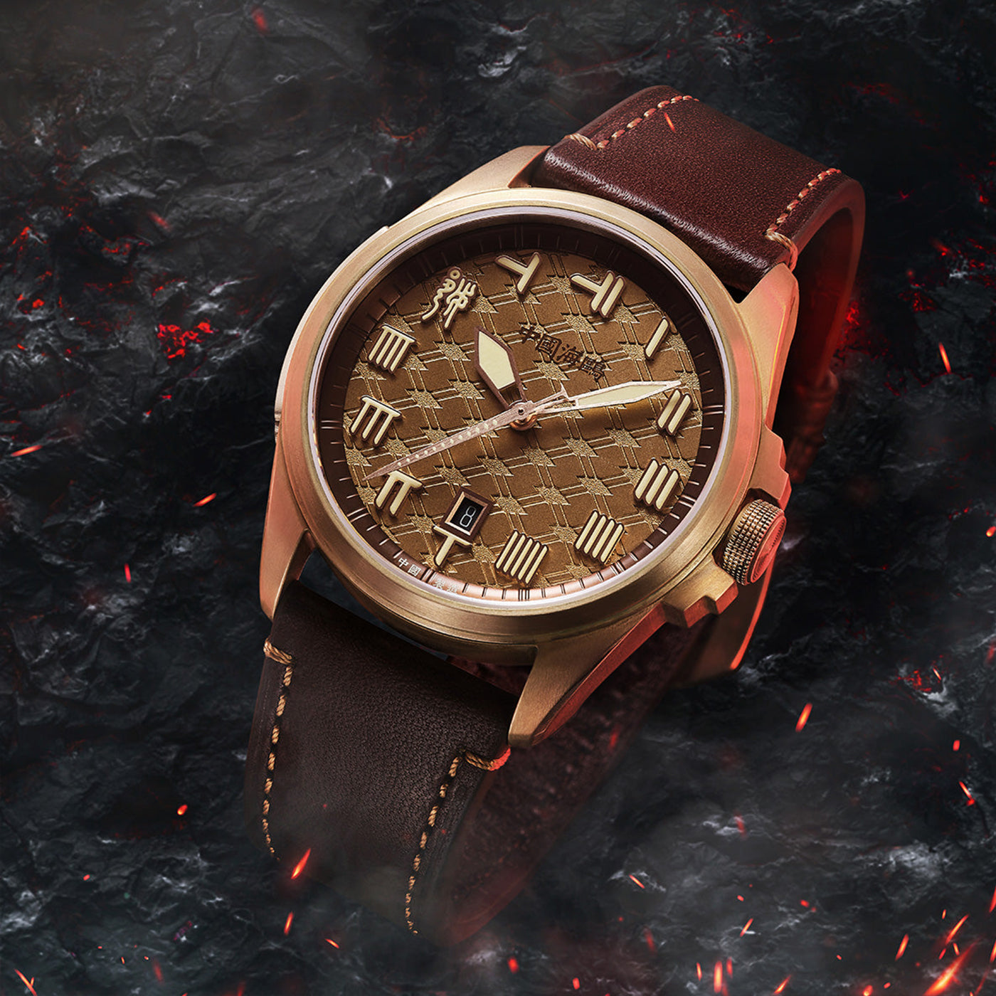 Sea-Gull "Hegemon" Bronze Aesthetic Automatic Watch – 43mm Limited Edition Mechanical Timepiece inspired by Ancient Heritage
