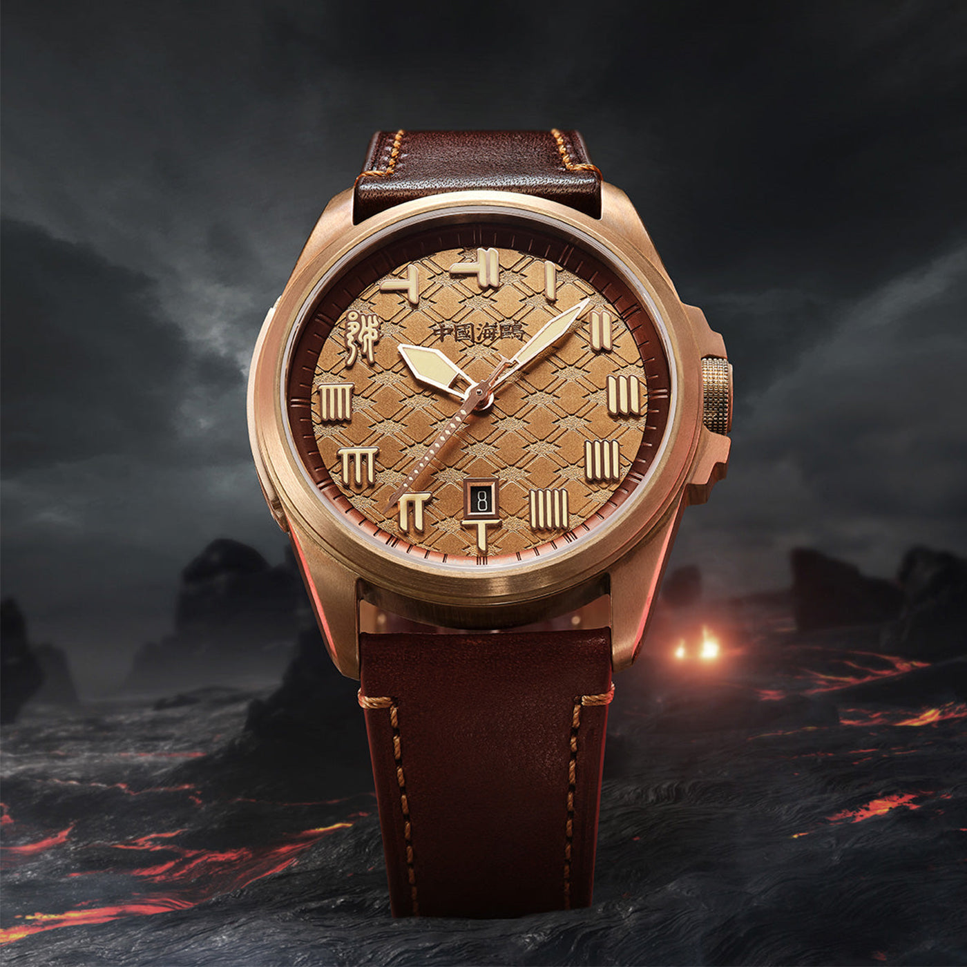Sea-Gull "Hegemon" Bronze Aesthetic Automatic Watch – 43mm Limited Edition Mechanical Timepiece inspired by Ancient Heritage